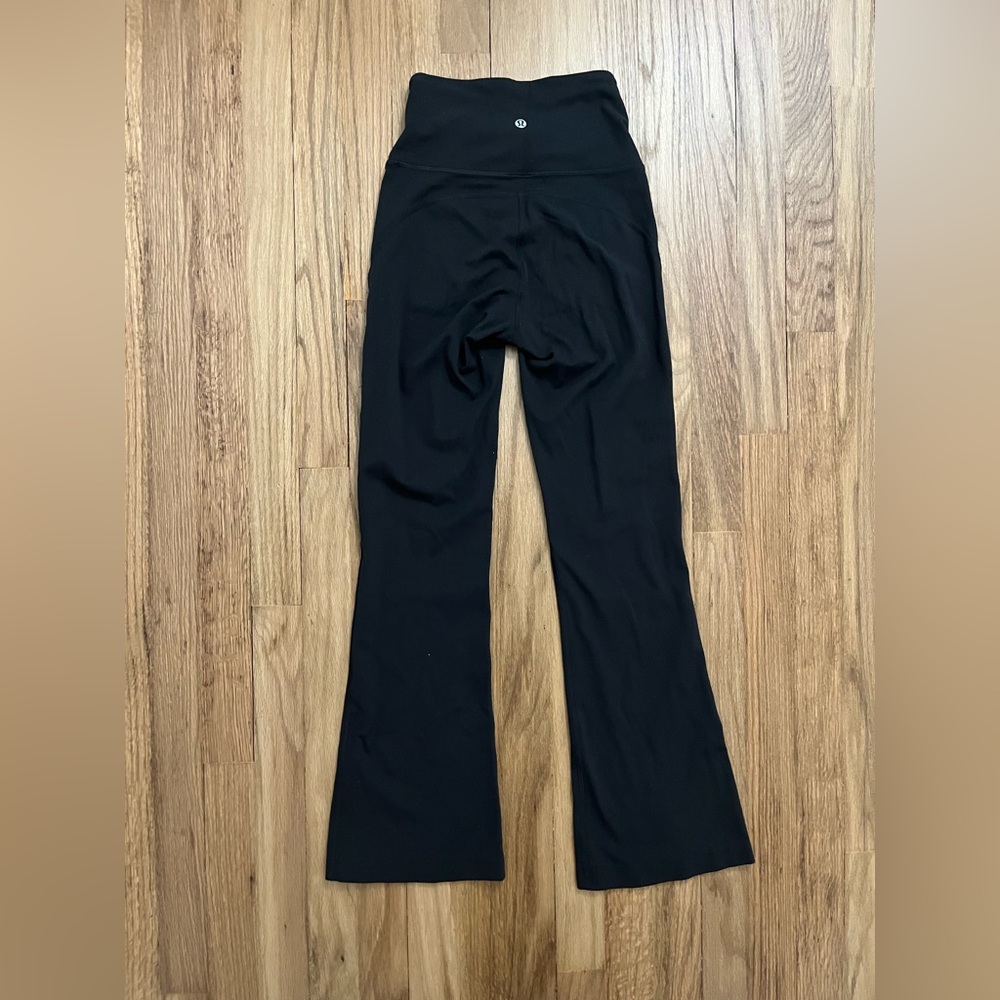 Black Lululemon Groove Flared Yoga Pants